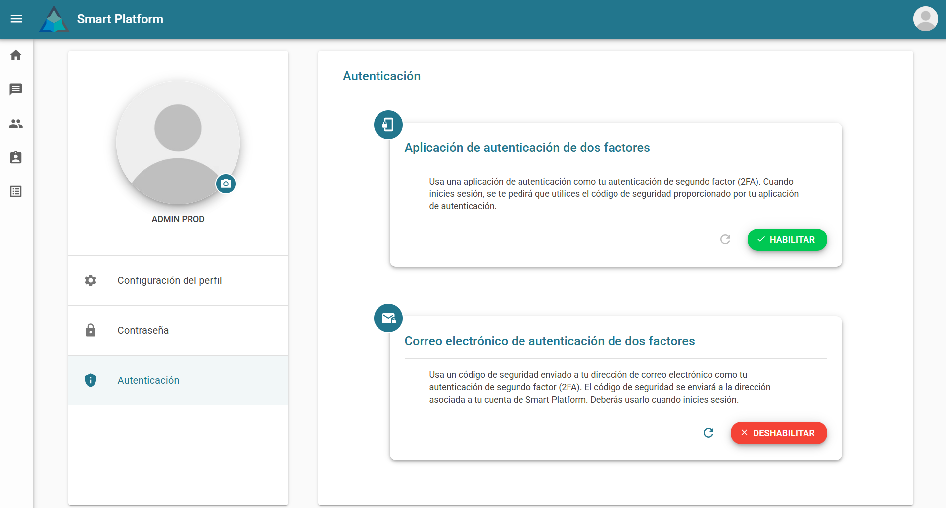 Autenticación 2FA